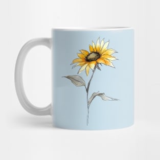 abstract sunflower Mug